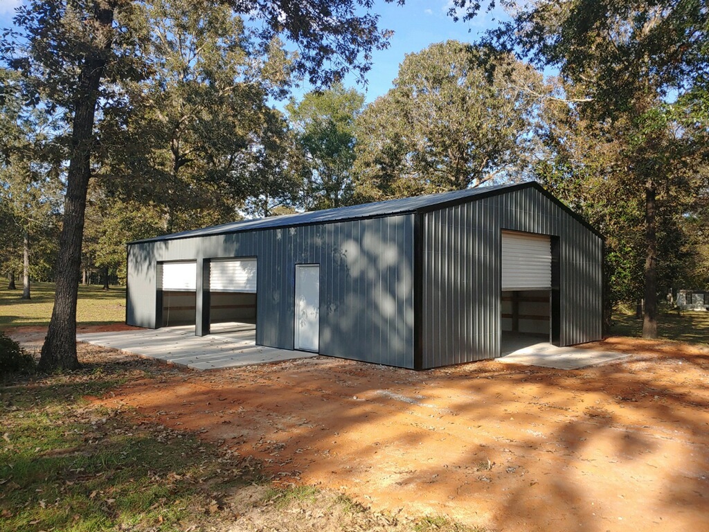 Large Metal Structure Closed Sides